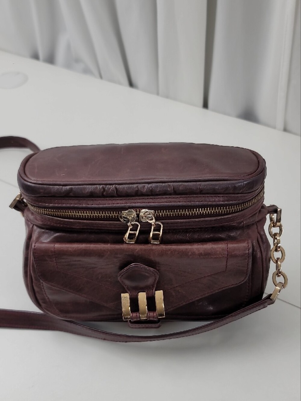 Crystal Kodada New York Designer Leather Crossbody Bag
